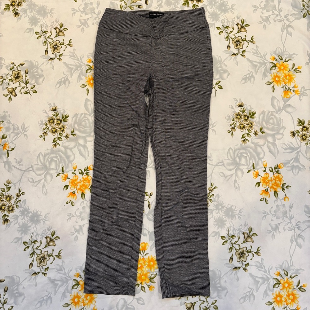 Hilary Radley Size 2 Black & White Patterned Pants